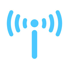 wifi icon. Wireless symbol vector for internet connection from router broadcasting.