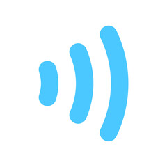 wifi icon. Wireless symbol vector for internet connection from router broadcasting.