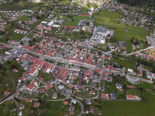 aerial view of the city of neumarkt