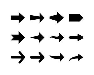 arrow icon set vector . arrows symbol vector illustration.