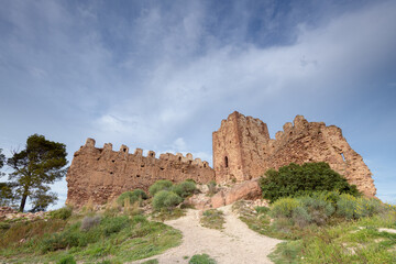 Ruinas del castillo de Serra, en la provincia de Valencia. Comunidad Valenciana. España. Europa