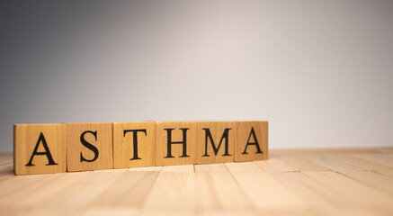 The word asthma was created from wooden cubes. Health and life