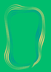 Frames of capron tape on A4 sheet, surreal, graphics.