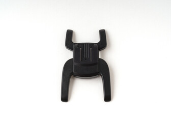 Universal digital camera flash hot shoe stand adapter holder mount isolated on white background.