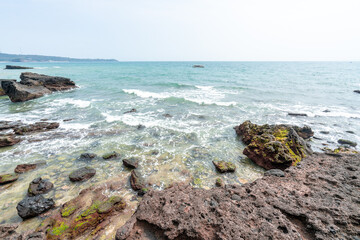 The beach at Weizhou Island in Beihai, Guangxi, China