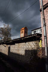 View of Gerdauen's Lutheran church (1345) in Zheleznodorozhny, Kaliningrad region