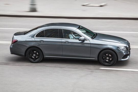 Mercedes-Benz E Class W213 with AMG pack model at test-drive