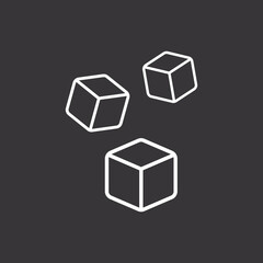 sugar icon on grey background