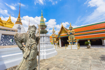 Wat Phra Kaew, Temple of the Emerald Buddha, Thailand.