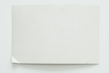white and old photo card, on a white background - 436464485