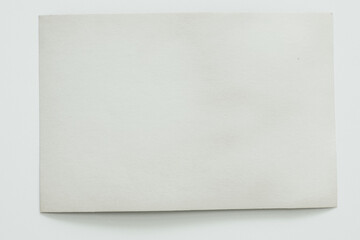white and old photo card, on a white background