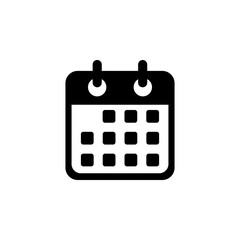 calendar icon, date vector, agenda illustration