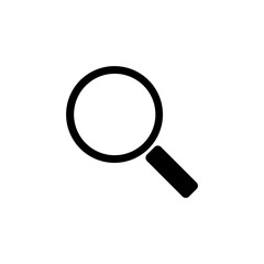 magnifying glass icon, zoom vector