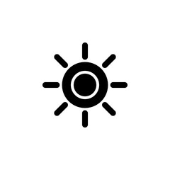 Obraz premium sun icon, light of day vector