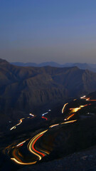 long exposure of mountains