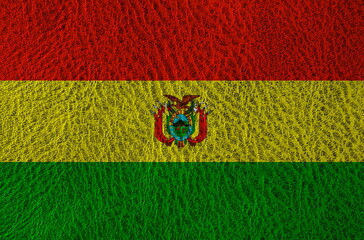 Fototapeta premium abstract leather texture with the flag