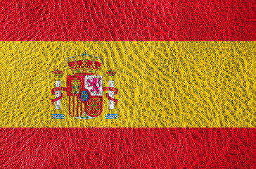Fototapeta premium abstract leather texture with the flag