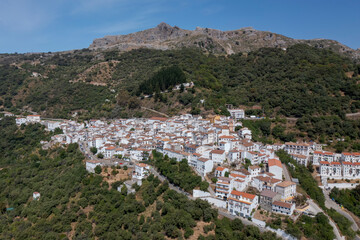 Fototapeta na wymiar Municipio de Algatocín en la comarca del valle del Genal, Andalucía 