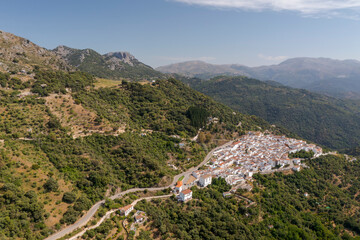 Municipio de Algatocín en la comarca del valle del Genal, Andalucía	