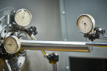 using measuring indicator head sensor for adjustment. centering and aligning of lathe machine...
