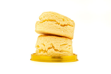 Scone traditional English delicious freshly baked homemade isolated on a white background. Dessert,...