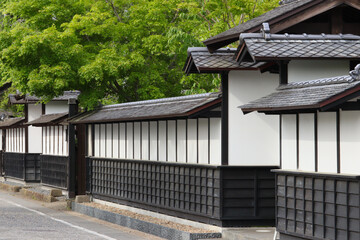 登米町武家屋敷通り　古い町並み　（宮城県登米市登米町寺池桜小路）