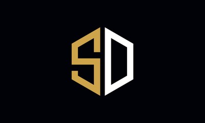 SD and DS or S and D Abstract Letter Mark Logo Template for Business