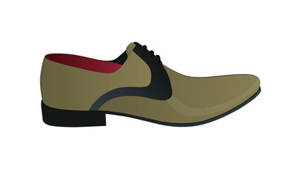 Men's classic shoes isolated on white background