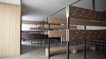 locker room at school, university