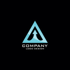 Triangle A Letter Company Logo Design