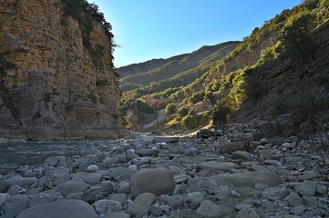 Langarica Canyon near the thermal baths after a few minutes walking