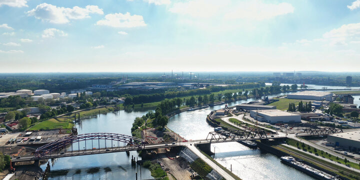 Ruhrort - Binnenhafen Duisburg - Ruhrm&uuml;ndung in den Rhein
