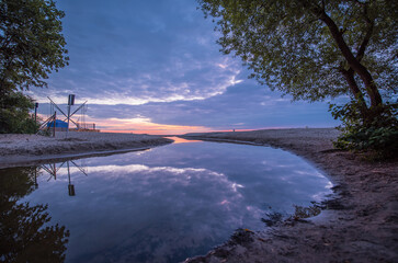 Potok Oliwski wpływa do morza 2