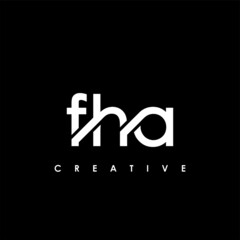 FHA Letter Initial Logo Design Template Vector Illustration