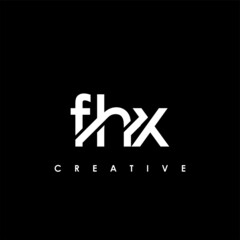 FHX Letter Initial Logo Design Template Vector Illustration