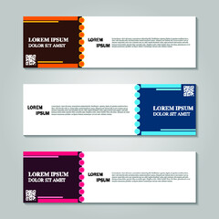 Vector abstract design banner template.