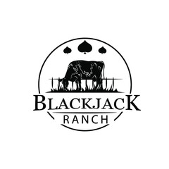 Illustration Vector graphic of Blackjack Ranch design