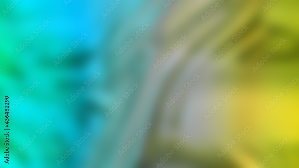 Poster 3d rendering of a blurred neon gradient with wavy vibrations and ripples on the surface