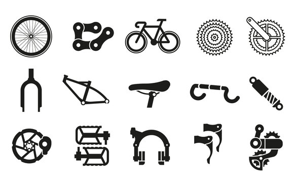 Common bicycle parts for assembling parts into 1 bicycle.
