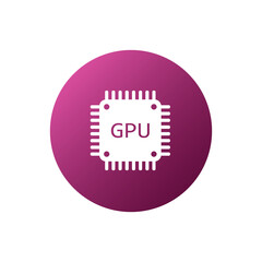GPU icon. Vector illustration for graphic design, Web, UI, app.