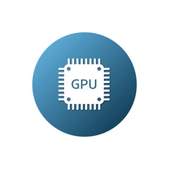 GPU icon. Vector illustration for graphic design, Web, UI, app.