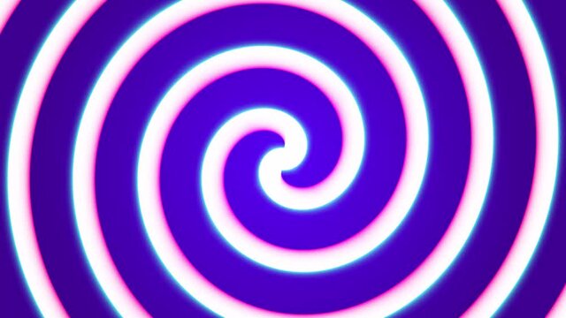 Hypnotizing Spiral. Colorful Abstract Background. 4K Looping Background Animation.