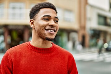Fototapeta premium Handsome african american man outdoors