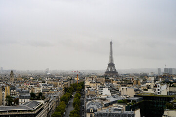 Fototapeta na wymiar Paris, Skyline, Eiffel Tower