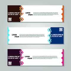 Vector abstract design banner template.