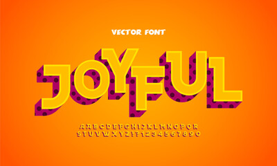 Fototapeta na wymiar Play font and alphabet. A Fun and Playful 3d Effect Font with Shadow. Colorful numbers and letters. Isometric typeface.