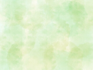 野原をイメージした水彩画の壁紙、緑と黄色のまだらな背景