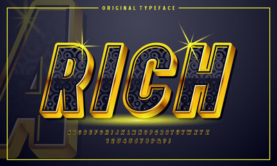 3d font and alphabe