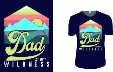 Dad Est. father's day T-Shirt, father's day Vector graphic for t shirt. Vector graphic, typographic poster or t-shirt. father's day style background, logo.
