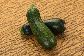 Raw ripe zucchini